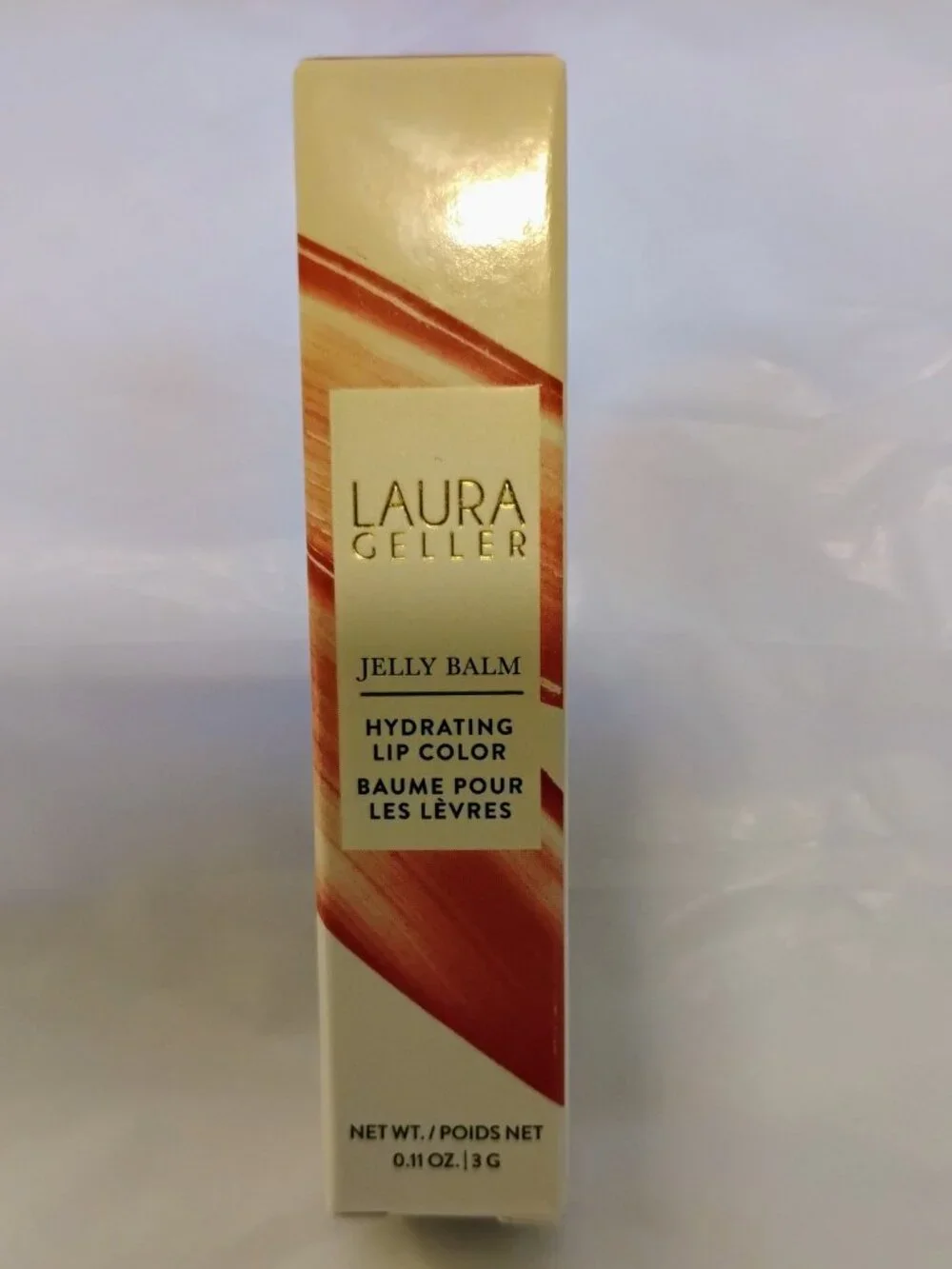 Laura Geller Jelly Balm Hydrating Lip Color- Shade 'In the Buff' - NWT-Full Size
